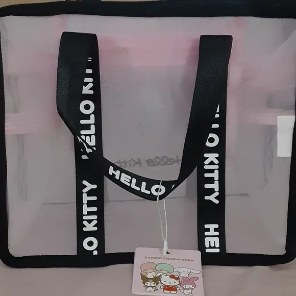 Hello Kitty Mesh Makeup/Cosmetic Bag - Picture 2 of 6